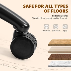 HOMCOM 3D fotel biurowy z masażem i podnóżkiem, regulowany fotel komputerowy z wysokim oparciem, tapicerka Leathaire, czarny | Aosom PL