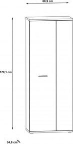 Szafa do przedpokoju na obuwie NET106, MS151-Q45F