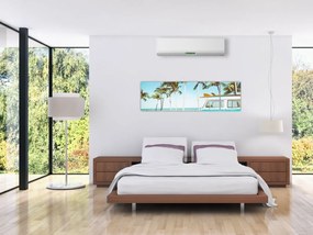 Obraz - Vintage van na plaży (170x50 cm)