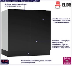 Dolna szafka kuchenna 80 cm - Carbon 16X