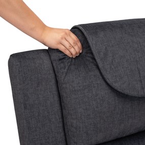 Fotel Masujący FENIX z Funkcją Wstawania Elektrycznie Rozkładany Ciemny Popiel Nowoczesny