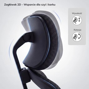 Ergonomiczny fotel biurowy czarny AXIS