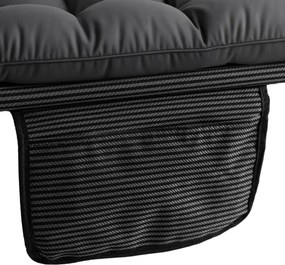 Leżak Ogrodowy VENUS 190x73 cm Szary