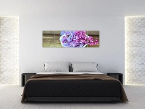 Obraz - fioletowa roślina (170x50 cm)