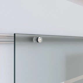 HOMCOM Drzwi Przesuwne Szklane Satynowane do Pokoju 900 x 2050 mm Eleganckie i Praktyczne | Aosom PL