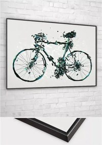 Grafika matowa Rower w aluminiowej oprawie