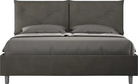 Łóżko bez stelaża tapicerowane 160x210 microfibra Szary Appia