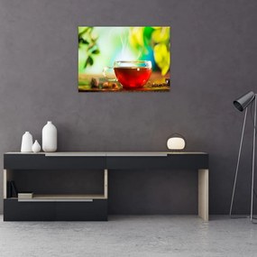 Obraz - Martwa natura z herbatą (70x50 cm)