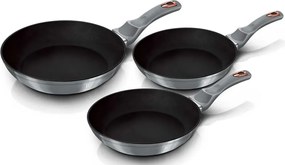 3 aluminiowe patelnie na każdy typ kuchenki A3-F75
