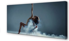 Obraz canvas na ścianę Kobieta Tańcząca w Dymie