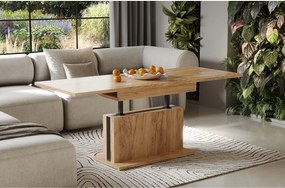 Ława rozkładana podnoszona SOLARIS 110(170)x65 dąb złoty craft