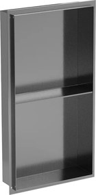 Mexen X-Wall-NR półka wnękowa bez kołnierza z półką 60 x 30 cm, gun gray szczotkowany - 19E1603010S