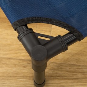 Podniesione Legowisko PawHut dla Psa, Niebieskie, Ze Stali I Tkaniny Oxford 600D, 76 x 61 x 18 cm