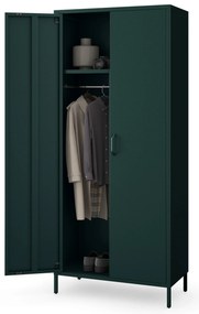 Szafa na ubrania metalowa butelkowa zieleń FLAVIO