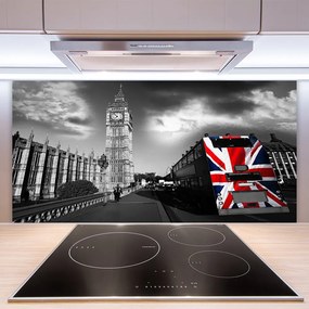 Panel Szklany do Kuchni Architektura Wielkiego Miasta