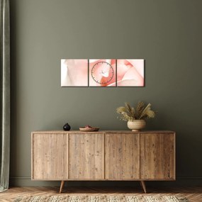 Obraz - Róża (z zegarem) (90x30 cm)