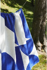 Niebiesko-kremowy koc 150x200 cm Tul – noo.ma