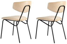 Zestaw krzeseł do jadalni Nancy Beige and Black, 2szt.