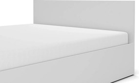 Łóżko drewniane z materacem AVI 140x200cm w kolorze białym