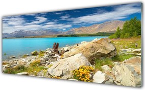 Panel Szklany do Kuchni Skały W Morskiej Tonii