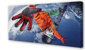 Zdjęcie na płótnie Pasjonat Sportów Zimowych