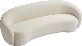 Kanapa 3 osobowa z beżowej bukli - BOVANA Pascala Morabito