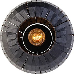 Nowoczesna lampa sufitowa czarna 26 cm - Zoë