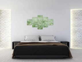 Obraz - Poranna rosa na źdźbłach trawy (125x70 cm)
