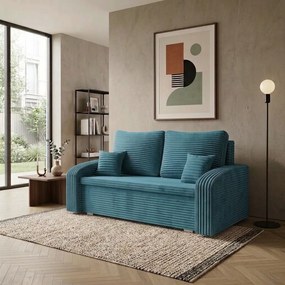 Sofa kanapa 2 os z funkcją spania IKON Niebieski
