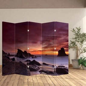 Parawan - Zachód Słońca na wybrzeżu (210x170 cm)