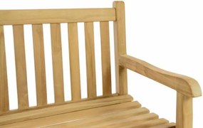 Ławka ogrodowa DIVERO - impregnowany tek - 130 cm