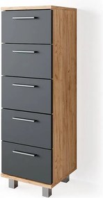 Szafka łazienkowa złoty dąb energetyczny 30x30x95 ilias