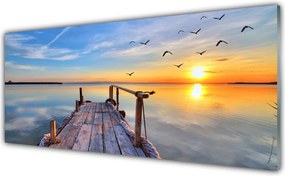 Szkło do Kuchni na Ścianę Most Wiszący nad Cieśniną