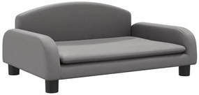 Szara kanapa dla dzieci z ekoskóry S0-K76