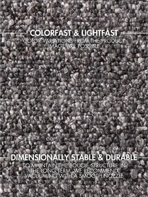 Ciemnoszary dywan z materiału bouclé tkany ręcznie 120x170 cm Notting Hill Portobello – Ted Baker