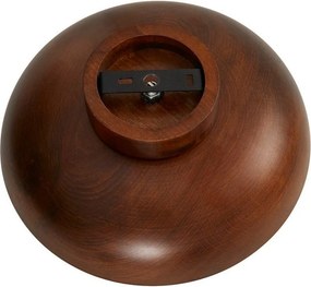 Brązowa lampa sufitowa ze szklanym kloszem ø 24 cm Elsa – Opviq lights