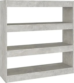 Regał do salonu w kolorze szarego betonu W2-W88