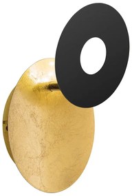 Kinkiet LED w czarno-złotym kolorze Hennes – Fischer &amp; Honsel