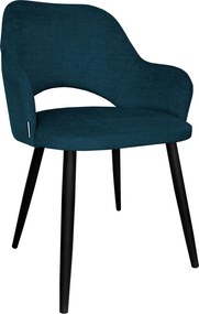 Krzesło Milano tkanina Vogue noga metalowa : Kolor nogi - Czarna stożek, Kolor tkaniny - VOGUE - VOGUE 13, Typ siedziska - Siedzisko stałe