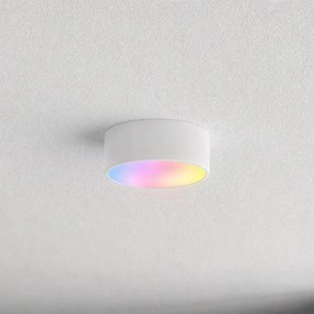 Brilagi - LED RGBW ściemnialna łazienkowa oprawa sufitowa CLARE 1xE27/9W/230V IP54 Wi-Fi biała