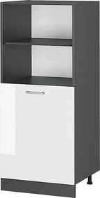 Szafka kuchenna biały wysoki połysk 60x57x143 r-line