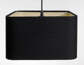 Lampa wisząca KWADRO LEN 005-40w20 czarna/beżowa BPS KONCEPT