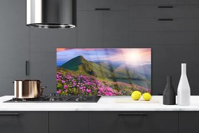 Panel nad blat kuchenny Kwiatowy Dywan U Stóp Gór