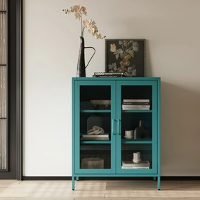 Witryna przeszklona niska morska: Modern GINA, 800 x 1015 x 400 mm