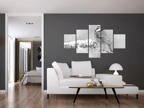 Obraz - Ptak na gałęzi (125x70 cm)