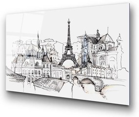 Szklany obraz 70x100 cm Paris – Wallity