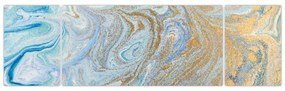 Obraz - Niebieski marmur (170x50 cm)