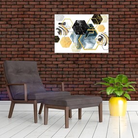 Obraz - Wielokąty (70x50 cm)