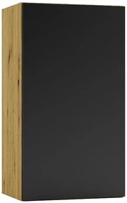 Szafka kuchenna górna 40 cm dąb artisan + czarny - Orfa 19X