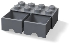 Ciemnoszary dziecięcy pojemnik z 2 szufladami LEGO®